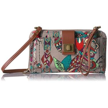 Imagem de Sakroots Bolsa transversal grande para smartphone, Carvão Spirit Desert, One Size