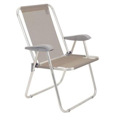 Imagem de Cadeira De Praia Tramontina Creta Master Em Alumínio Camurça