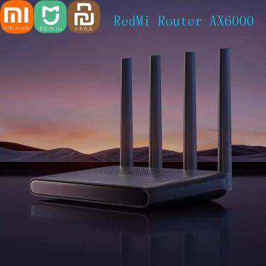Imagem de Xiaomi-Redmi Router AX6000 WiFi 6 2.4G 5G  CPU Quad-core  5952Mbs  Repetidor De Malha  8 Canais
