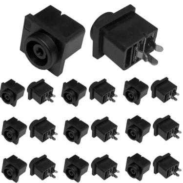 Imagem de Kit com 10 Conector Jack Da Fonte 3 Pinos Compatível Com Placa Tv LG