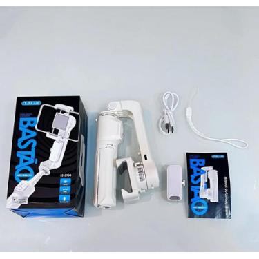 Imagem de Gimbal Estabilizador 2 eixos, bastão selve - vara selfi, cabo extensão