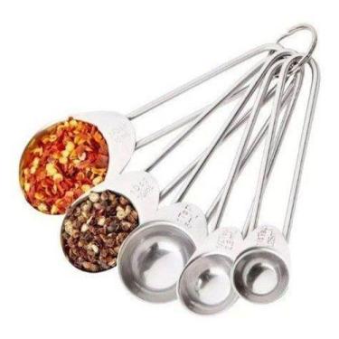Imagem de Kit de Colheres medidoras 5 peças em inox Abbmix