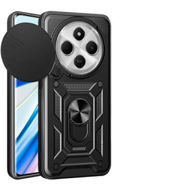 Imagem de Capa Capinha Armadura Para Xiaomi Redmi 14C - Indefinido, Preto