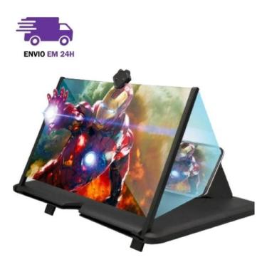 Imagem de Tela Amplificador Imagem 3D Lupa Ampliadora Leitura Celular - Shopp On