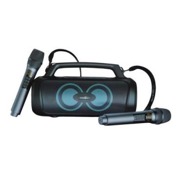 Imagem de Caixa de Som Bluetooth Imenso X63 120w Tws RGB 2 Microfones