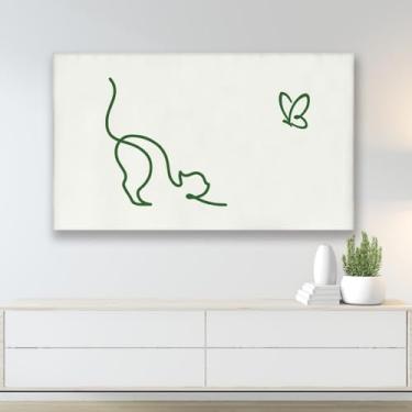 Imagem de Capa protetora contra poeira para TV com tudo incluído, linhas minimalistas, capas à prova de poeira, pano de cobertura de tela para mesa LCD LED/pendurar na parede/curvado-D||55-65 polegadas