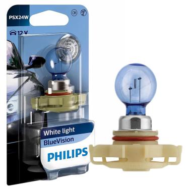 Imagem de Lâmpada Farol Philips BlueVision 12V 24W 3700K 12276BVB1