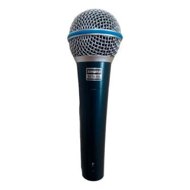 Imagem de Microfone dinâmico supercardióide Beta 58A Shure com cabo de 4 metros XLR + P10