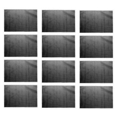 Imagem de Jogo Americano 12 Lugares Preto PVC Antiderrapante Flex Sousplat Retan