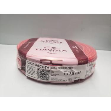 Imagem de Cabo flexível DACOTA 2.5mm  750v - 100 metros (cores), Vermelho