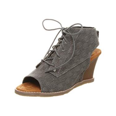 Imagem de BEARPAW Sandália anabela feminina Aracelli, Preto, 8