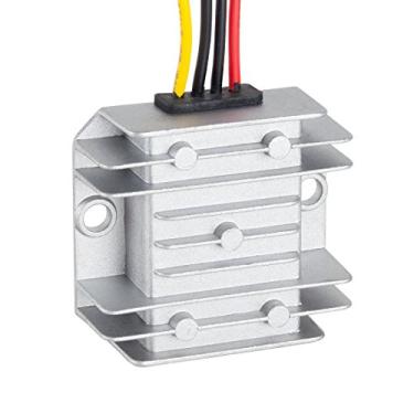 Imagem de uxcell Conversor de tensão Regulador DC/DC DC 12V Step-Up to DC 48V 2A 96W Transformador de potência à prova d'água