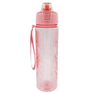 Imagem de Garrafa Squeeze Plástica 1000ml Coloridas com Alça Resistente Tampa com Rosca Ideal para Academia (Rosa)