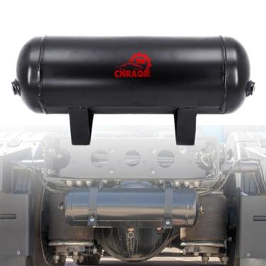 Imagem de CNRAQR Tanque de ar de 3 galões para suspensão/passeio aéreo/saco/carro trem caminhão buzina 12 litros tanque de armazenamento de ar comprimido 200 PSI