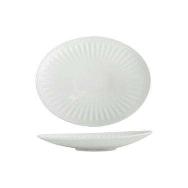 Imagem de Prato de peixe em relevo requintado de cerâmica criativa para uso doméstico francês - CD-ROM de 25.4 cm