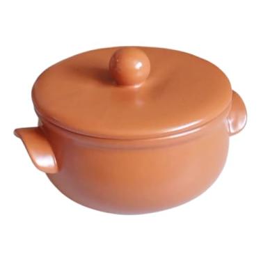 Imagem de Sopeira Ceramica Redonda Grande Caçarola Cumbuca Caldos Porcelana 2lt 20x26