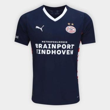 Imagem de Camisa PSV Eindhoven Away 25/26 s/n Torcedor Puma Masculina, Azul, M
