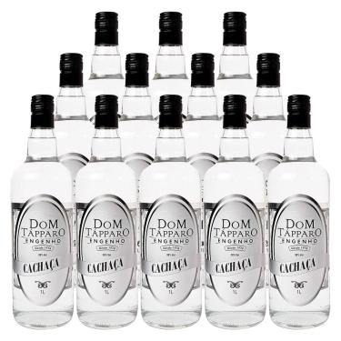 Imagem de Cachaça Nacional Branca Dom Tápparo 1l 12 Unidades