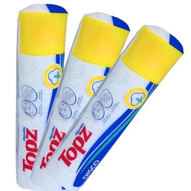 Imagem de Algodao Disco 100un algodão para limpeza de pele 3 Pacotes