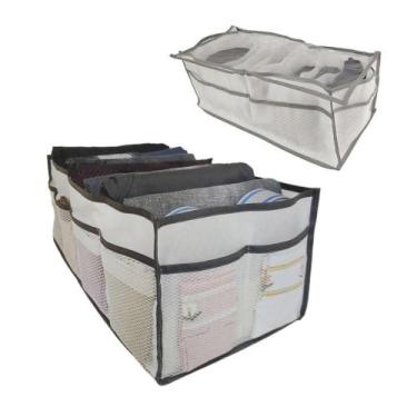 Imagem de Caixa Organizadora Colmeia Armario Guarda Roupa Meia Blusa Camisa Shor