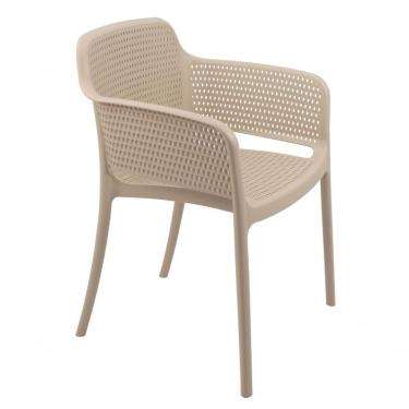 Imagem de Cadeira Tramontina Gabriela Em Fibra De Vidro Areia