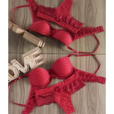 Imagem de Conjunto renda - Presentus Dei , Vermelho, GG