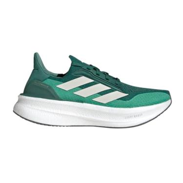 Imagem de adidas Tênis de corrida masculino Ultraboost Ultra Boost 5X - Verde, Verde universitário/branco nuvem/verde semicorte, 6.5 Wide