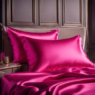 Imagem de Kit 6 Fronhas de Cetim Anti Frizz 48x68cm Premium – Fronha para Cabelo e Pele Macia (Pink)