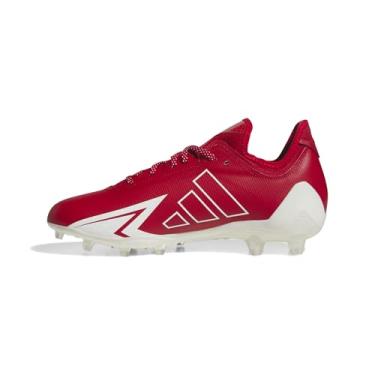 Imagem de adidas Tênis masculino de futebol americano Adizero Electric.1, Team Power Vermelho/Branco/Team Power Red, 46