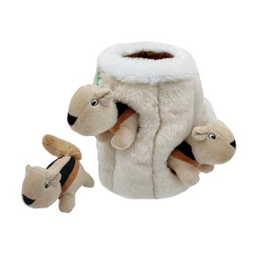 Imagem de Boneca de pelúcia Esquilo em Buraco de 18 cm de algodão e pelúcia