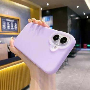 Imagem de HTVJFX Capa protetora de lente de câmera para iPhone 16 (roxa)