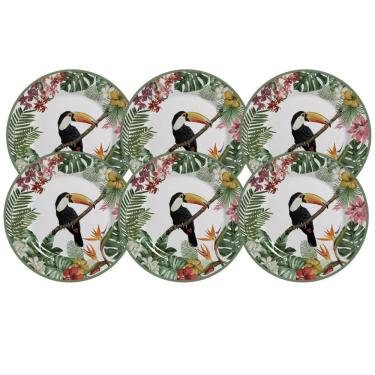 Imagem de Jogo De Pratos Sobremesa 21Cm Kit 6 Peças Paradiso Alleanza