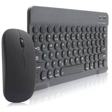 Imagem de Kit Teclado E Mouse Bluetooth Utra Fino Com Pc, E Android Preto