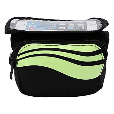 Imagem de Cryfokt Bolsa de Tubo Frontal para Ciclismo Com Quadro de Bicicleta à Prova D'água para Ciclismo de Longa Distância, Bolsa de Telefone de Bicicleta de Grande Capacidade para Telefones Celulares de