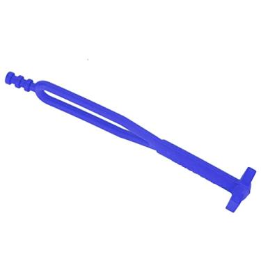 Imagem de Cryfokt Correia de Montagem de Bateria de Suporte Lateral de Borracha para Motocicleta para 14-19, Acessório Universal Antiferrugem à Prova D'água, Instalação Simples para Pilotos (Azul)