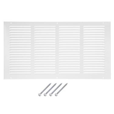 Imagem de PATIKIL Tampa de ventilação de abertura de duto de 50,8 cm x 25,4 cm, 2 peças de tampa de ventilação de dedo do pé HVAC Grade de registro de espaço grades de ar de retorno para piso de parede de teto