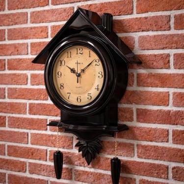 Imagem de Relógio Parede Pendulo Elegante Boala Dourado Vintage 56cm - Genérico,