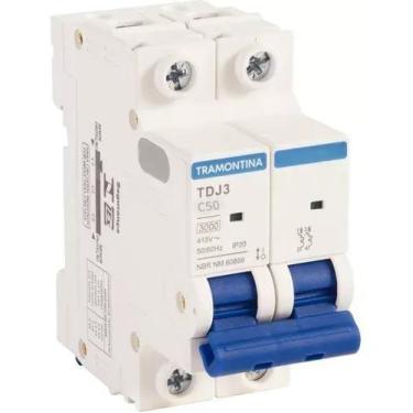Imagem de Disjuntor Bipolar 50A Curva C Tramontina