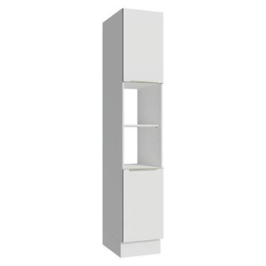 Imagem de Paneleiro 40cm 2 Portas e 2 Nichos Branco Veludo Lux Madesa, Branco/Br