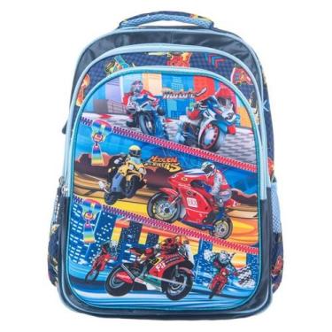Imagem de Mochila Infantil Escolar Menino Mochila Impermeável Passeio - Okini, M