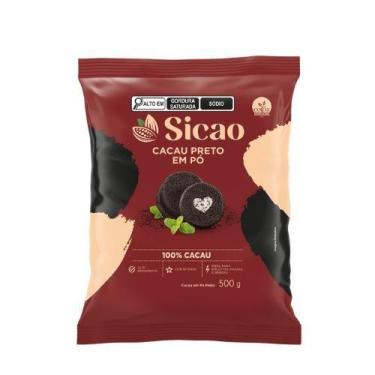 Imagem de Cacau em Pó Preto 100% 500g - Sicao