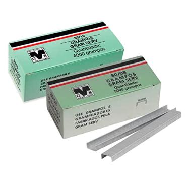 Imagem de Kit 2 Caixas Grampo Rocama 8mm 80/08 10mm 80/10 para Grampeador