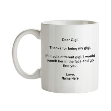 Imagem de Caneca Gigi personalizada - Presentes Gigi - Presentes de Dia das Mães - Caneca Gigi personalizada - Dear Gigi Gifts - Caneca de café de 445 ml