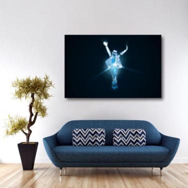 Imagem de Quadro decorativo Michael Jackson com Tela em Tecido 2