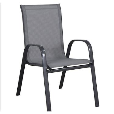 Imagem de Cadeira Sling Empilhavel Cinza Just Home Collection Garden