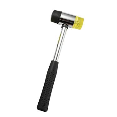 Imagem de Martelo de montagem de borracha de dupla face multifuncional de 40 mm com pontas macias e rígidas e alça de borracha antiderrapante para ferramentas manuais de couro DIY