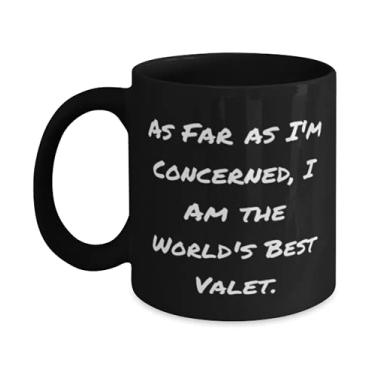 Imagem de Caneca reutilizável Valet 325 g de 425 g, as Far as I'm Concerned, I Am the World's Best For Men Women Gift From Team Leader, Cup For Valet