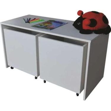 Imagem de Baú para brinquedos com mesinha infantil