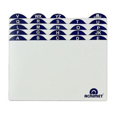 Imagem de Índice Alfabético Az 7x10 Fichário Mesa Organizador Fichas