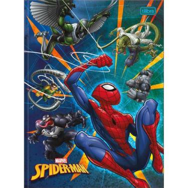 Imagem de Caderno Tilibra Universitário Spider Man Brochura 80 Folhas